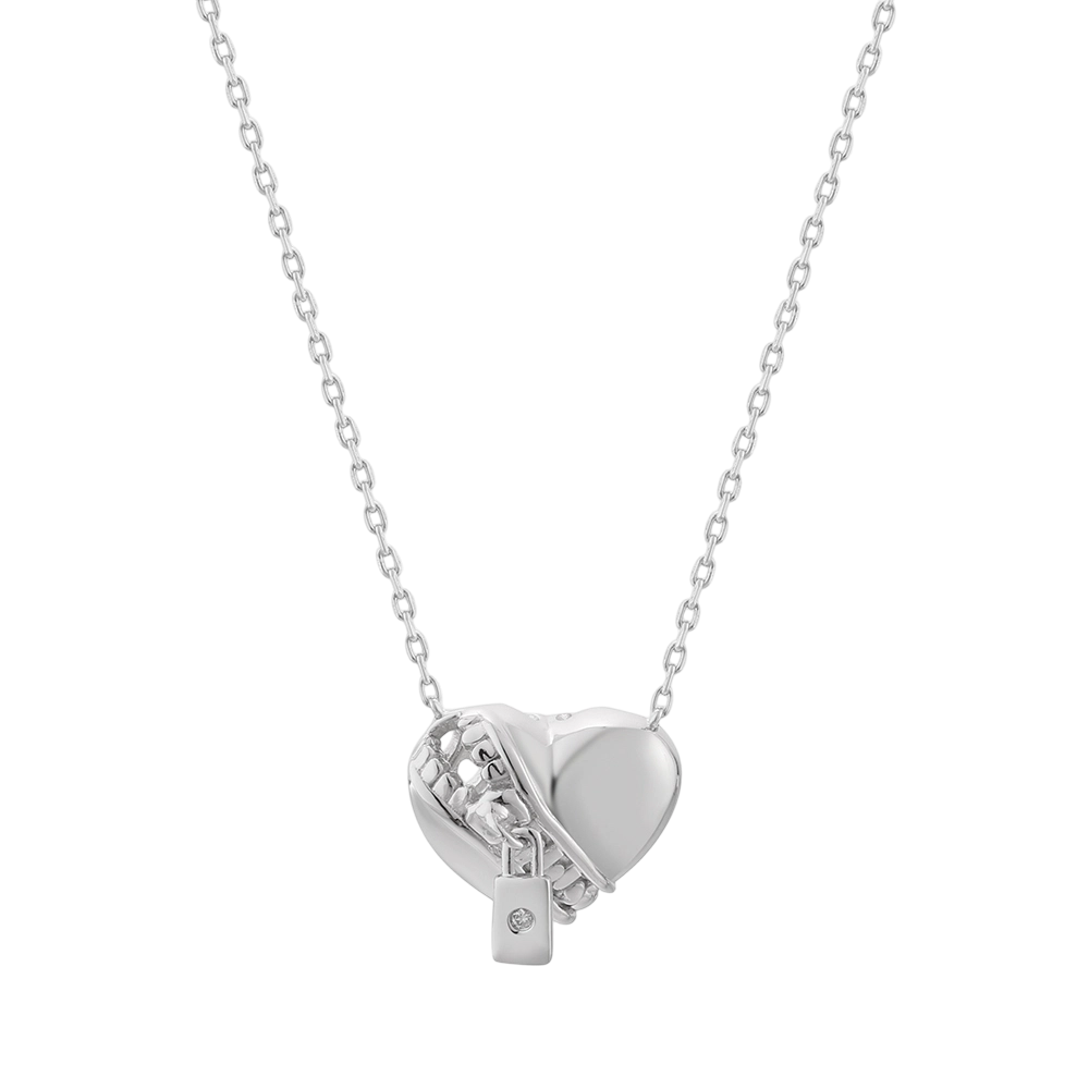 Collana a cuore in argento sterling 925 YN03506