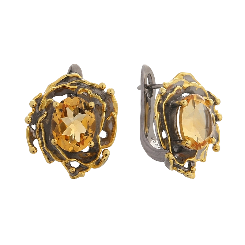 YE03635 Orecchini Critine in argento sterling 925, realizzati a mano