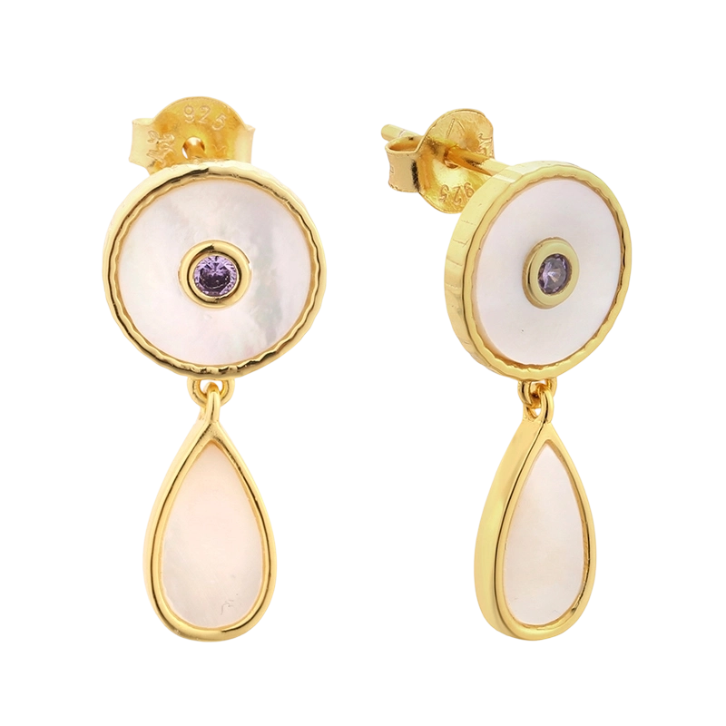 E08211 Orecchino in madreperla in argento sterling 925