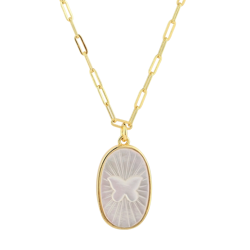 Collana in madreperla 925 argento sterling PLN03268