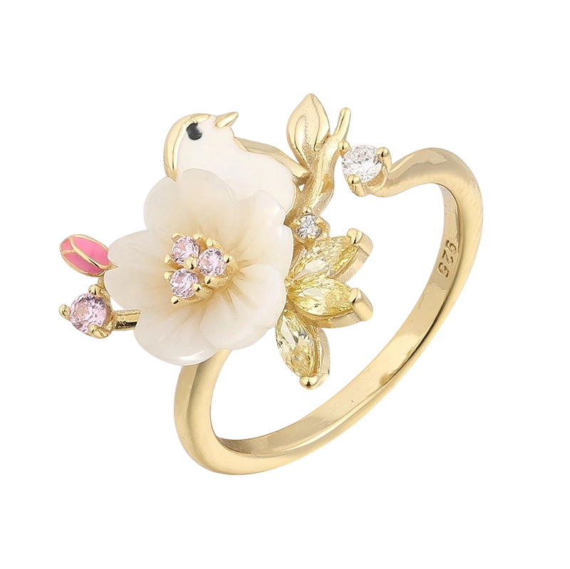 Anello in madreperla in argento sterling 925 YR02679