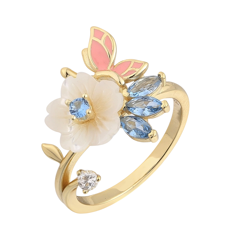 Anello in madreperla in argento sterling 925 YR02682